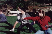 Fencing practice